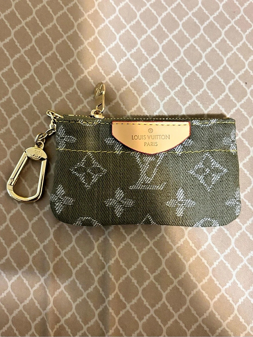 Louis Vuitton Mini Pochette Accessoires Monogram Denim Brown